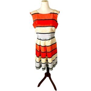 Strriped 50s style dress 10P